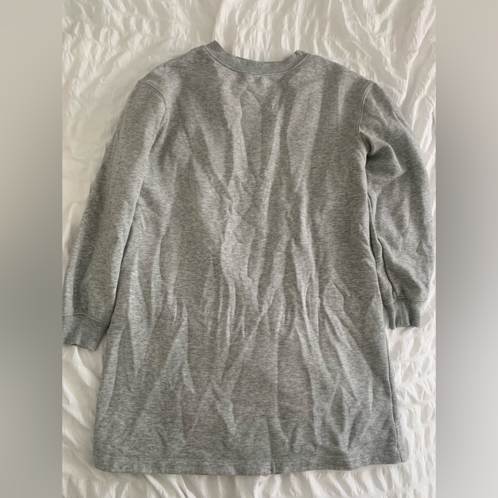 Urban Threads Grey Sweatshirt Dress